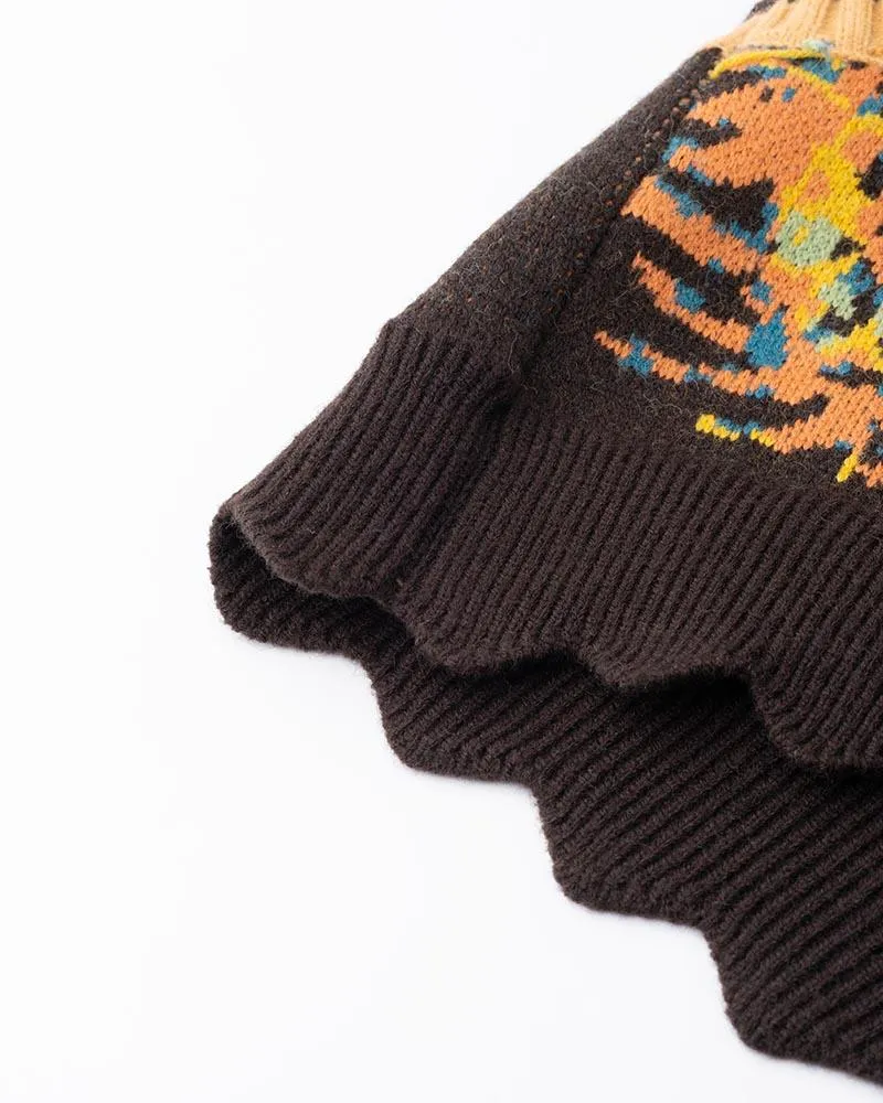Loriya Abstract Fireworks Knit Vest