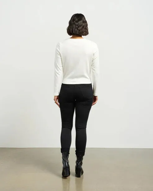 L/S Twist Tee -Ivory