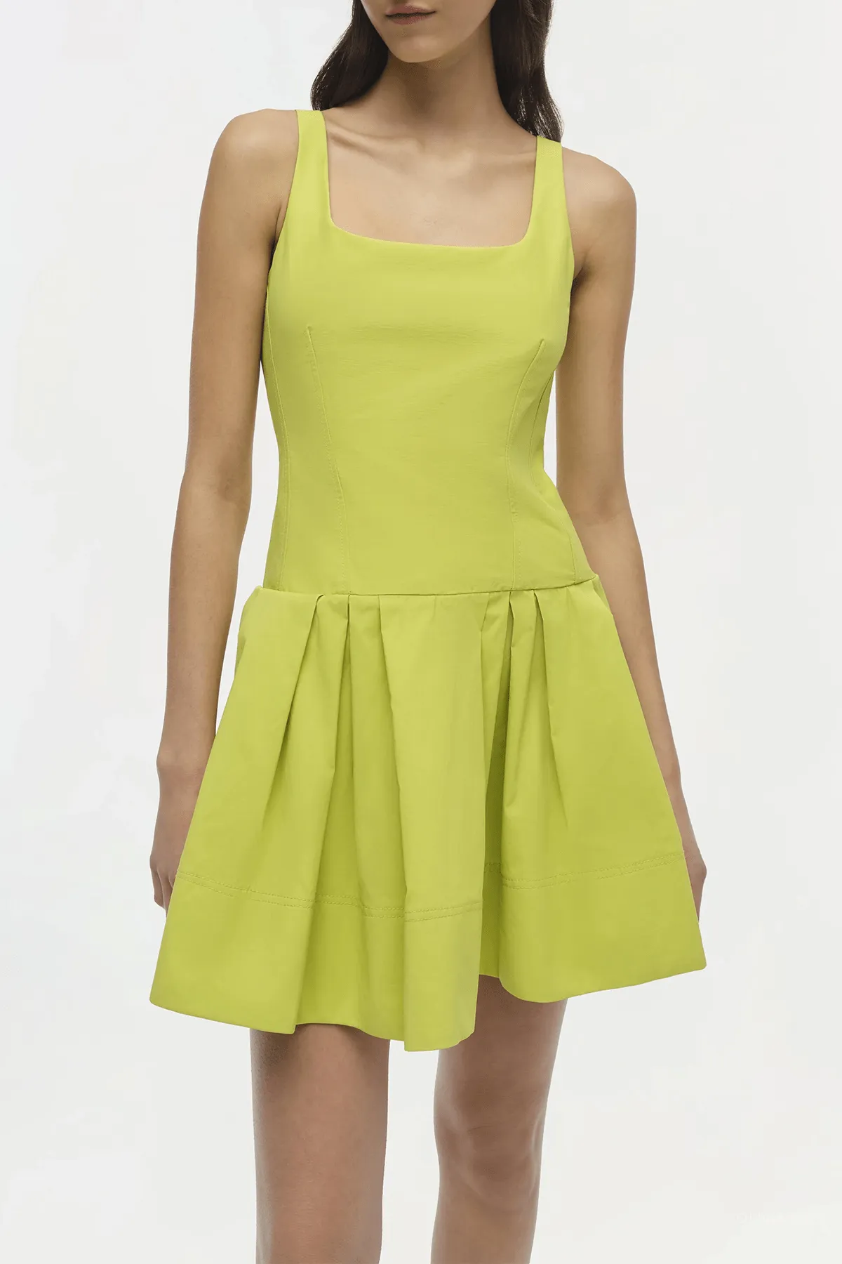 Lucy Sleeveless Mini Dress in Yellow Plum
