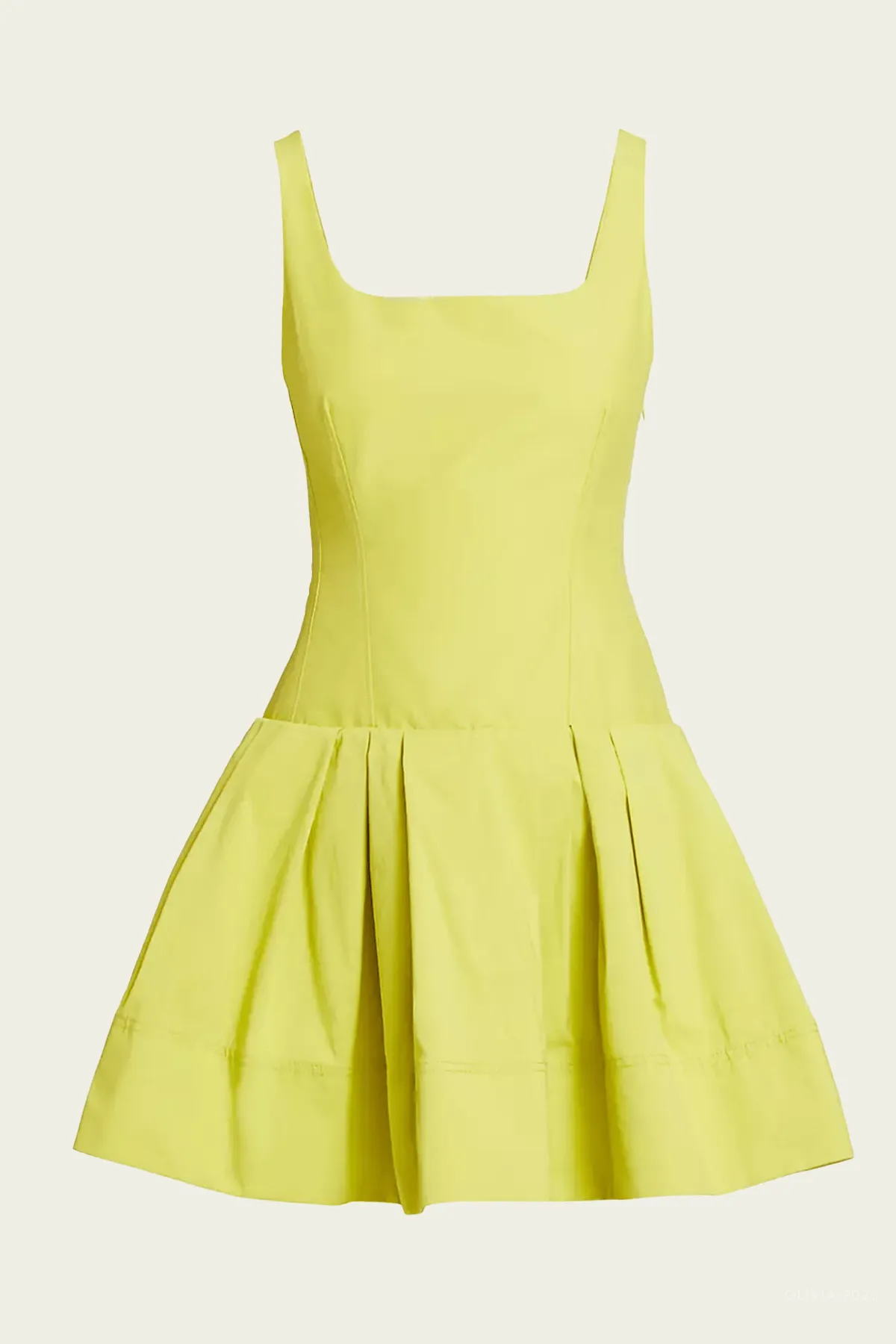 Lucy Sleeveless Mini Dress in Yellow Plum