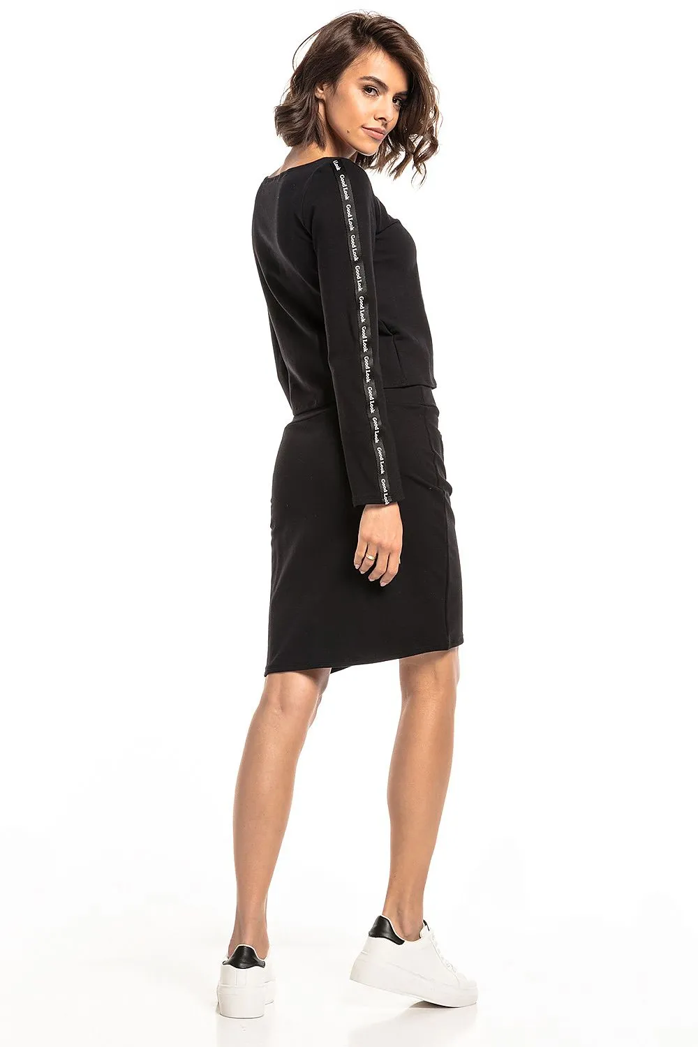 Luxurious High-Waisted Knit Skirt