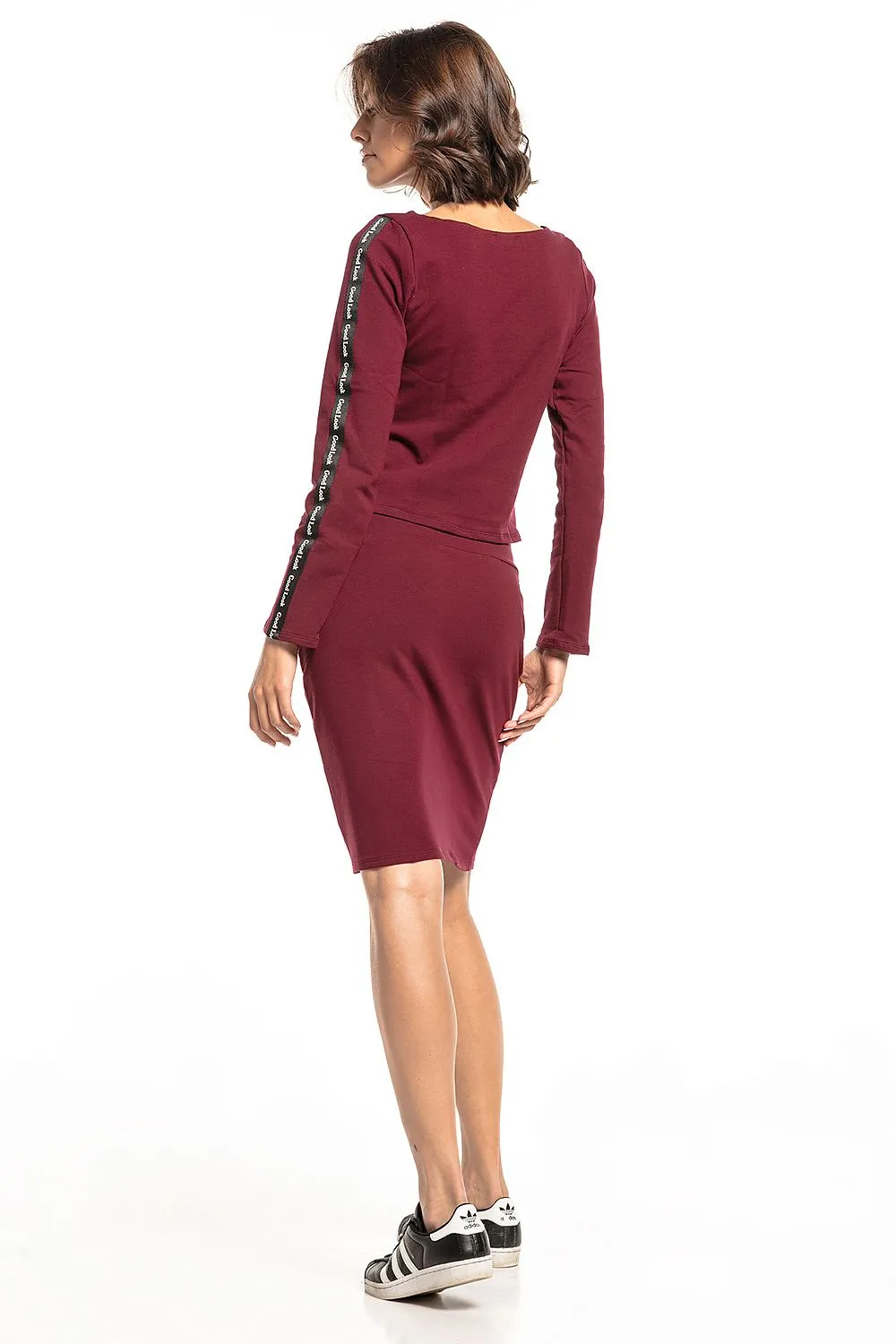 Luxurious High-Waisted Knit Skirt