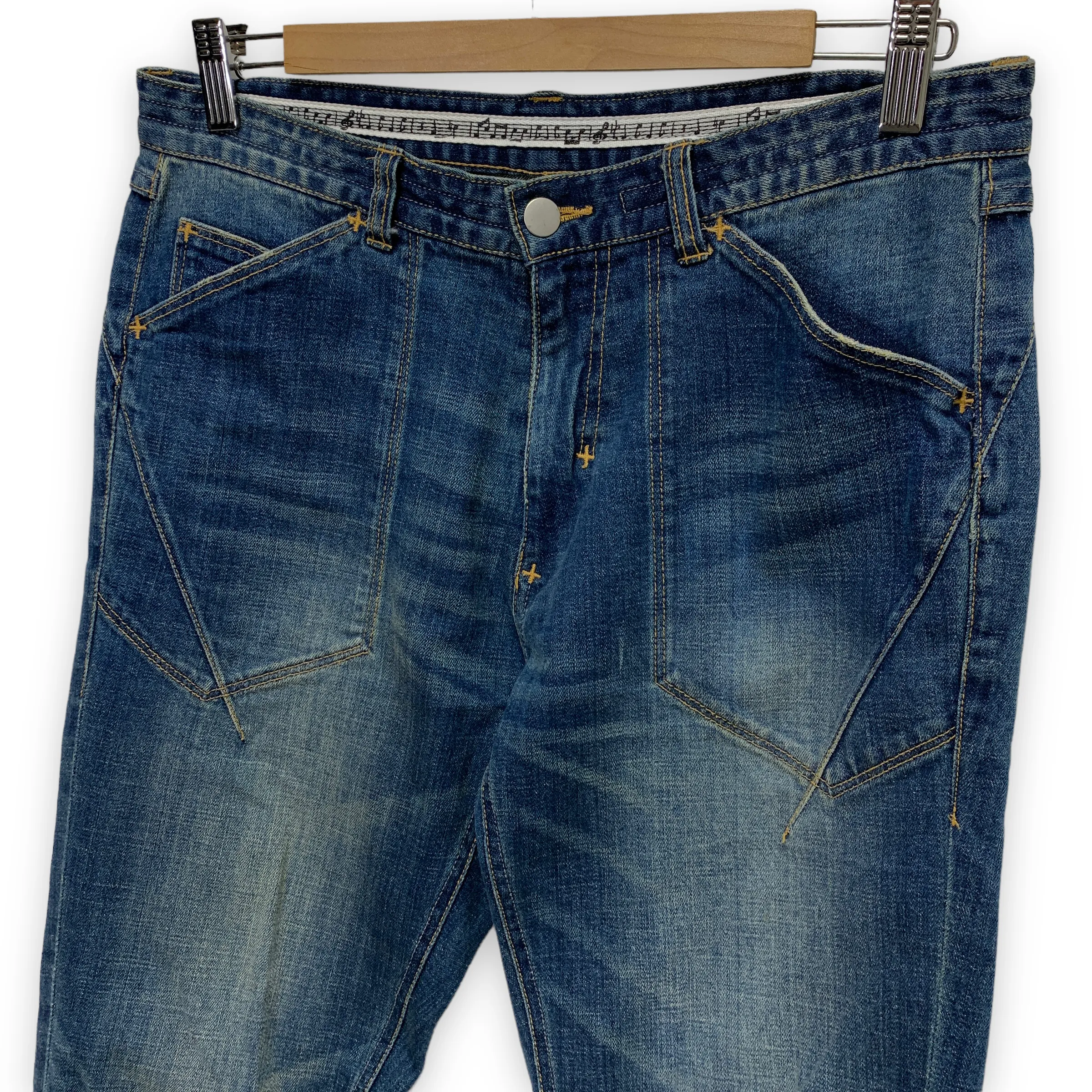 [M] Number Nine Distressed Denim Skinny Cut Denim Jeans