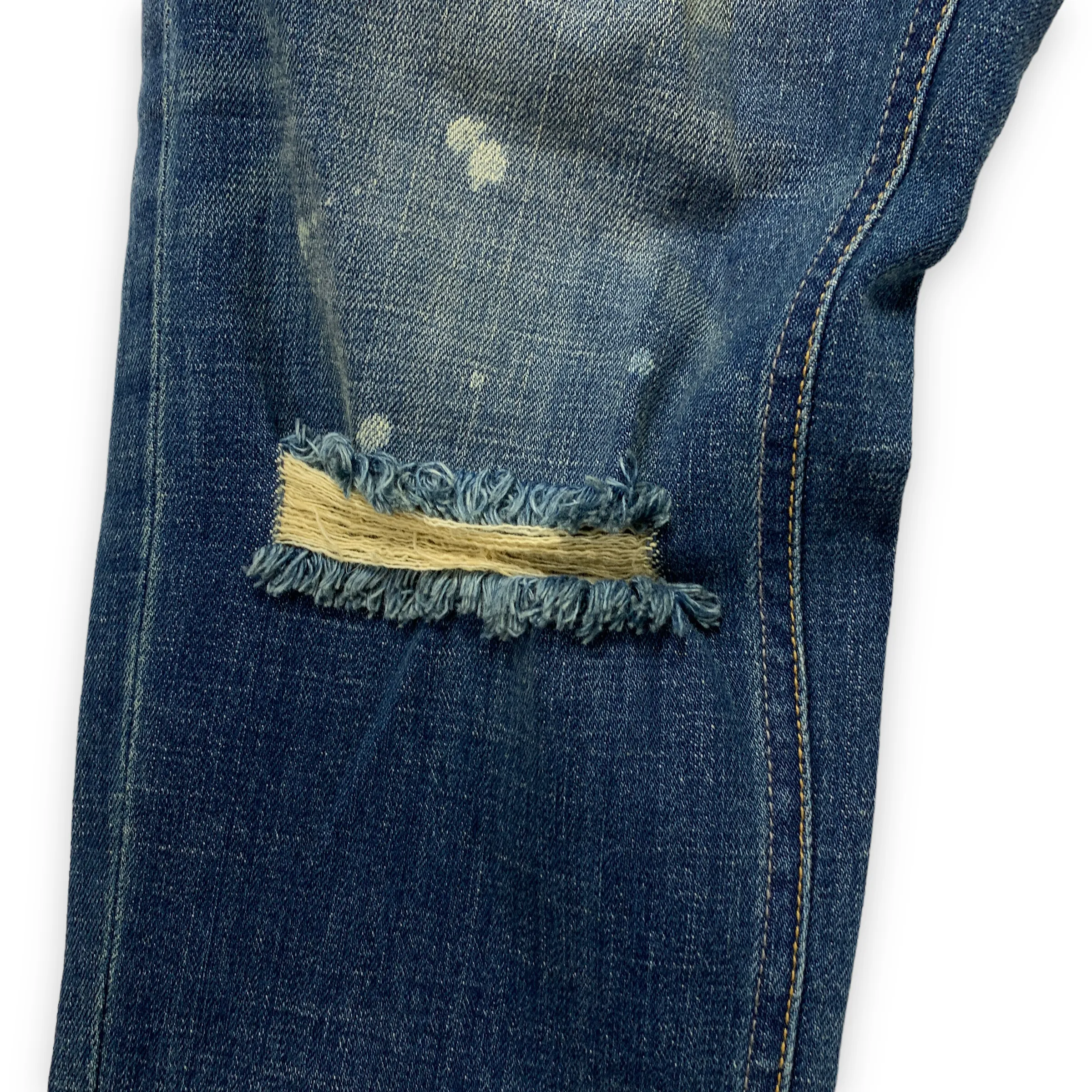 [M] Number Nine Distressed Denim Skinny Cut Denim Jeans