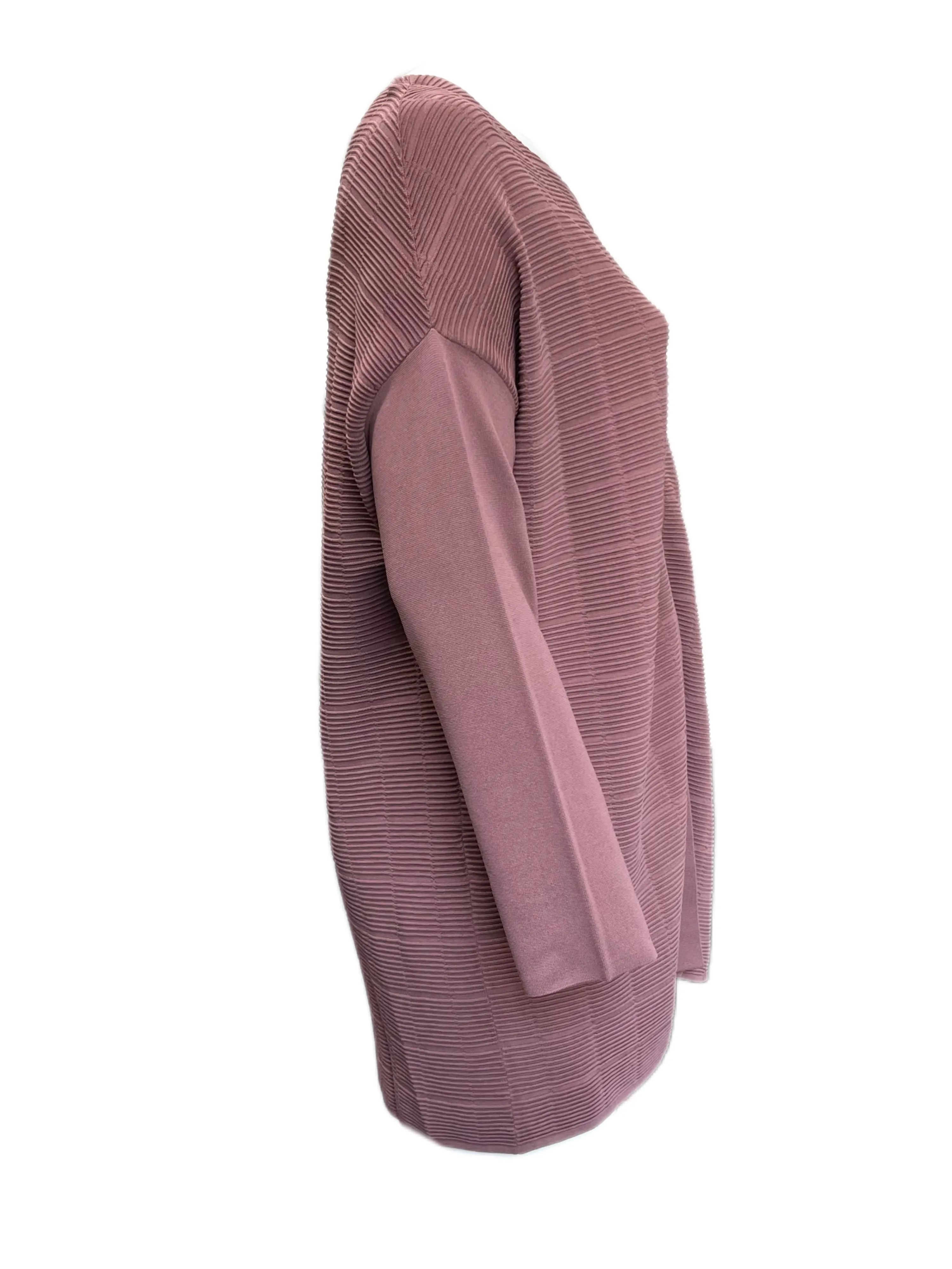 Marina Rinaldi Women's Pink Mille Open Front Cardigan NWT