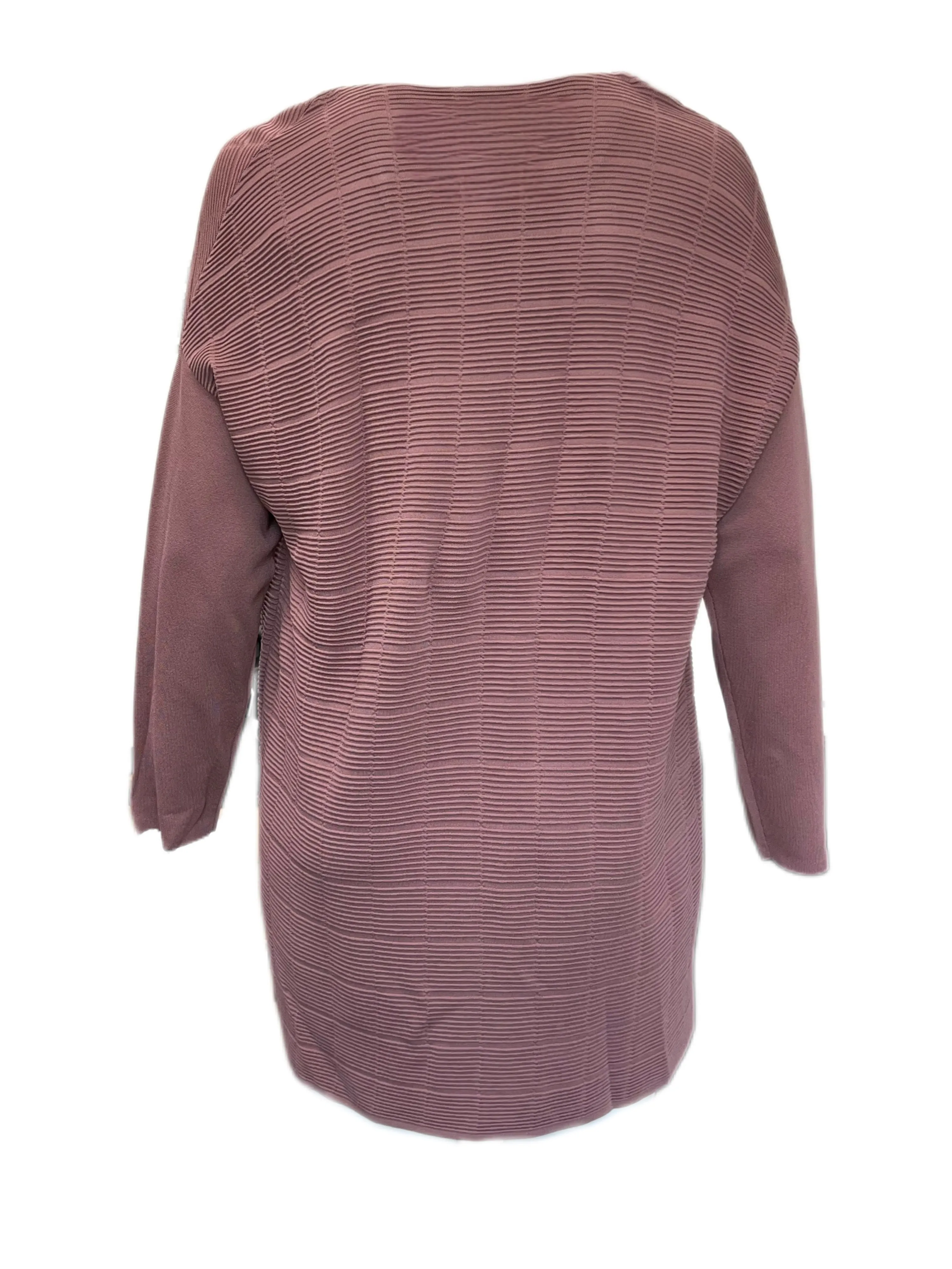 Marina Rinaldi Women's Pink Mille Open Front Cardigan NWT