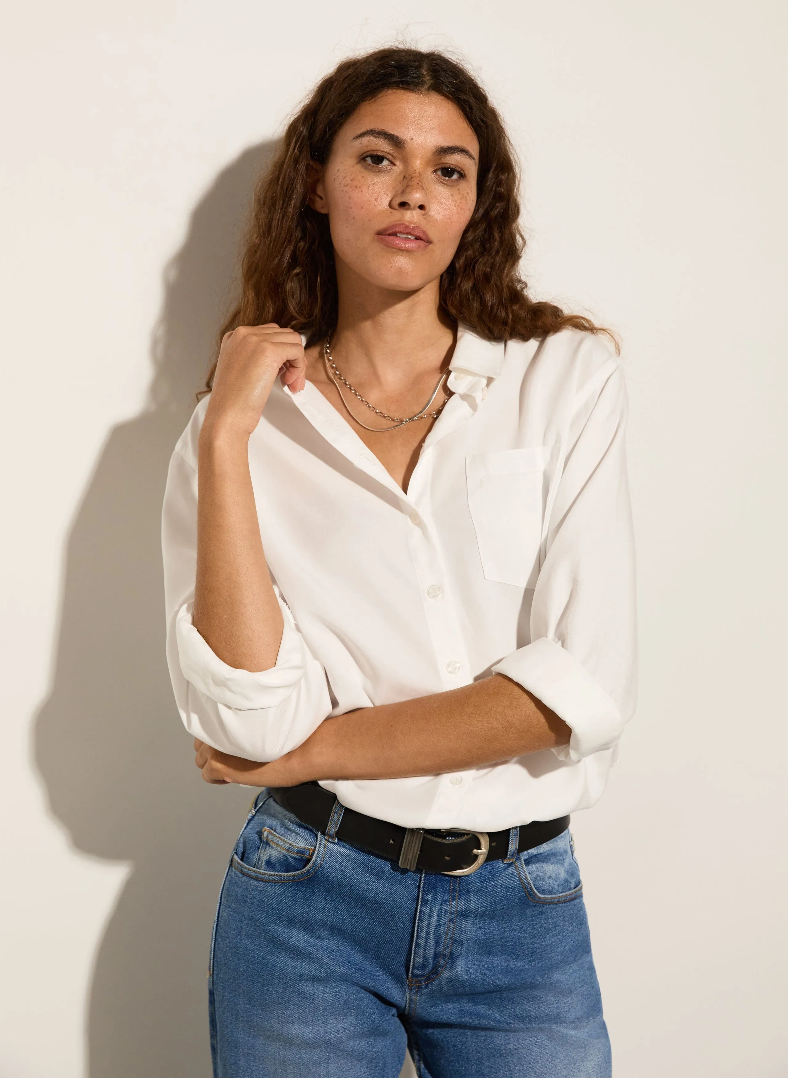 Martyna TENCEL™ Relaxed Shirt | Pure White