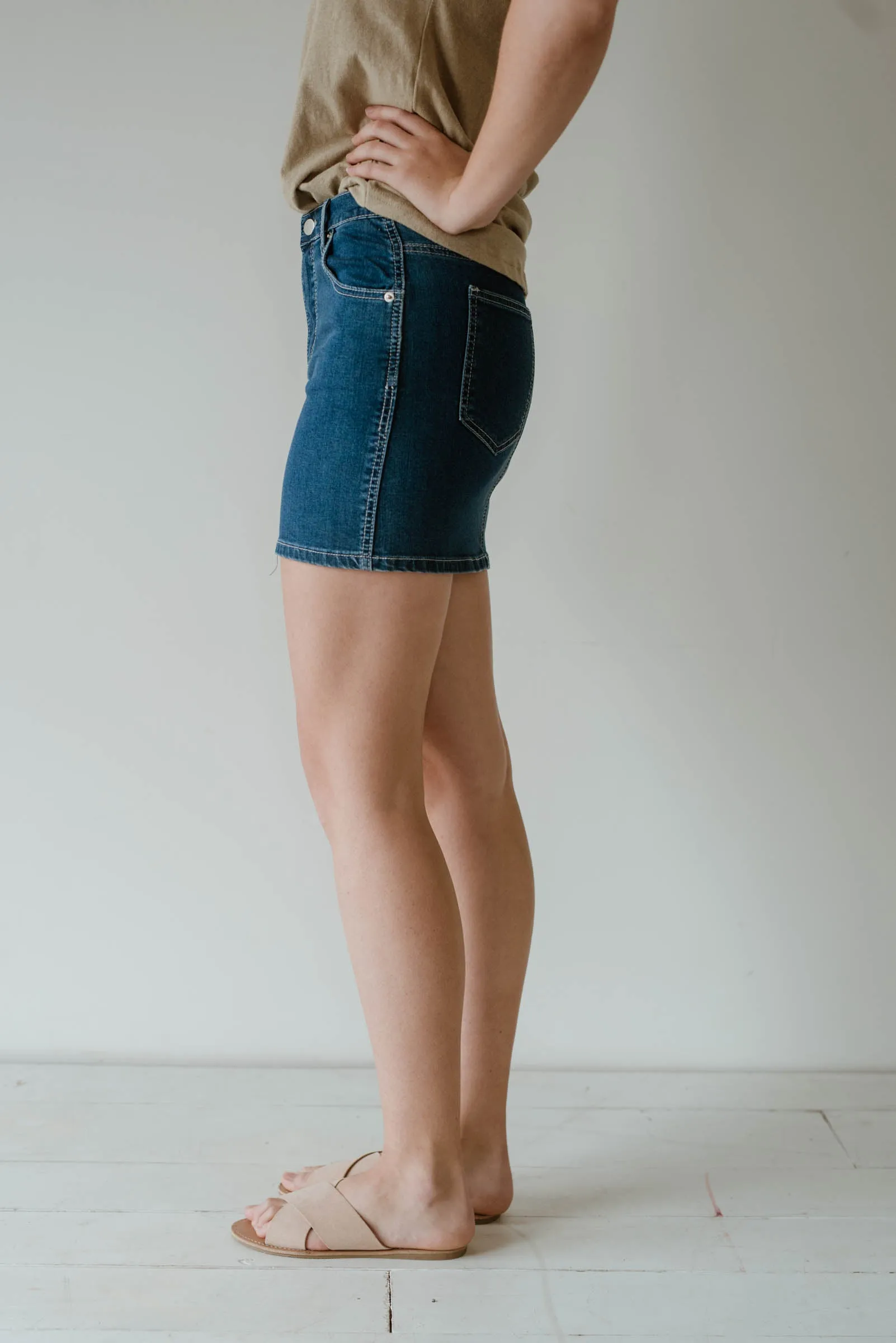 Maxim Denim Skirt - Mid Wash
