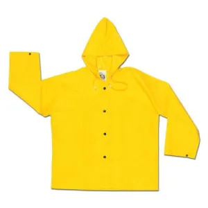 MCR Safety 388JH Dominator Hooded Rain Jackets, Nylon/PVC, Green, 16 in, 4X-Large, 388JHX4