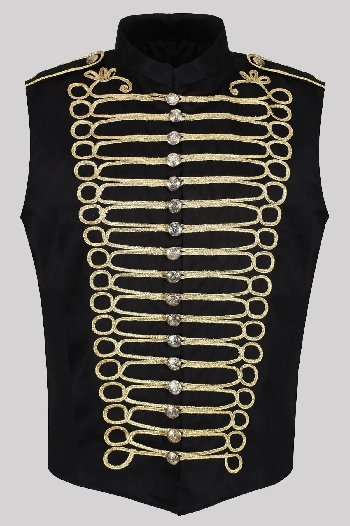 Men's Military Hussar Sleeveless Vest Jacket