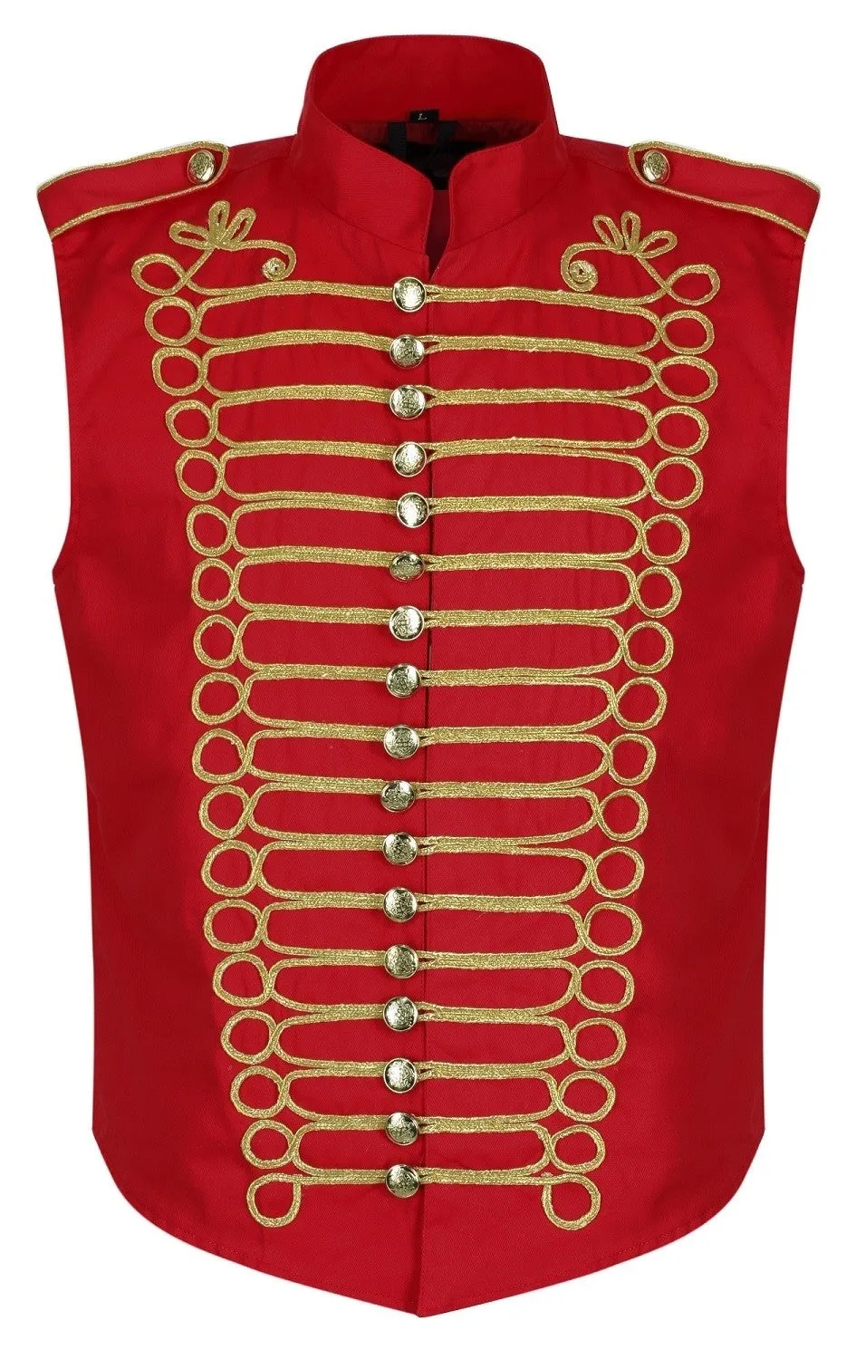 Men's Military Hussar Sleeveless Vest Jacket
