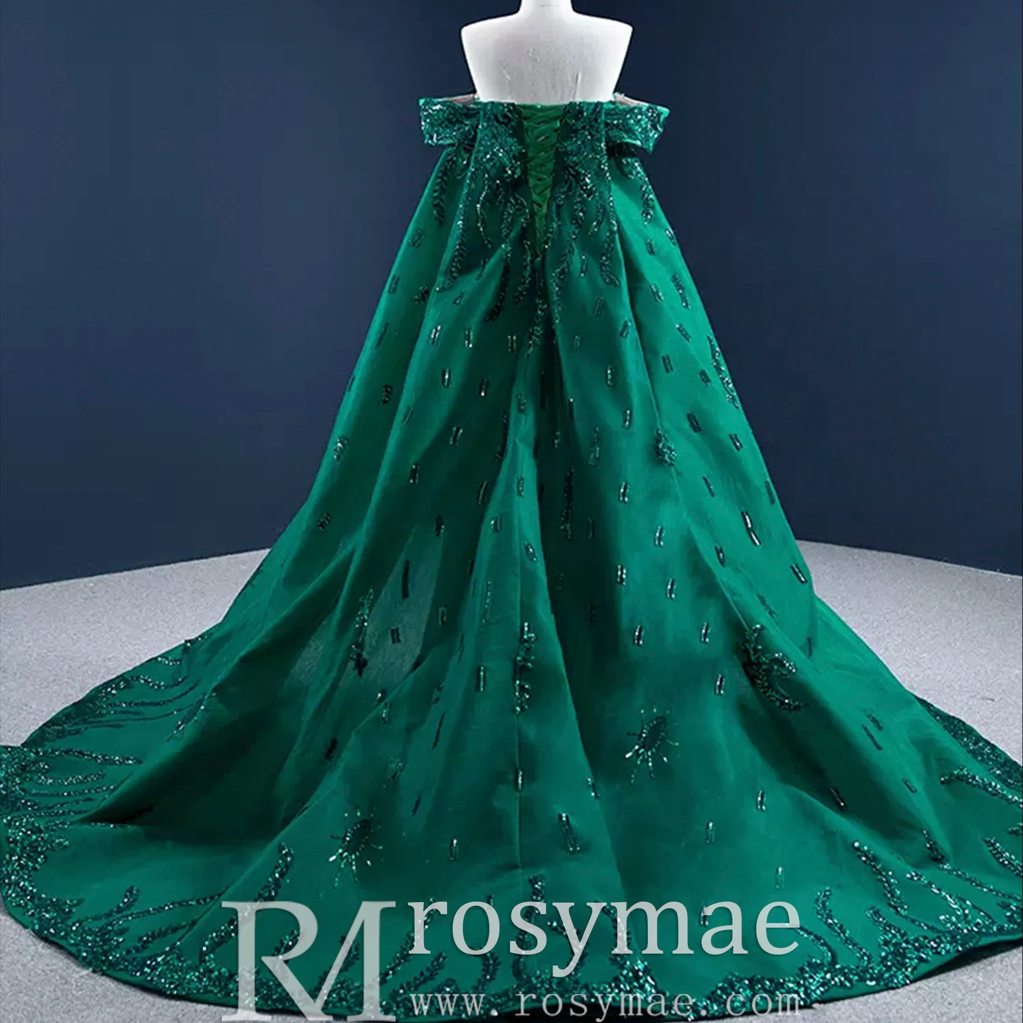 Mermaid Strapless Luxury Prom Dress Sequins Evening Gowns