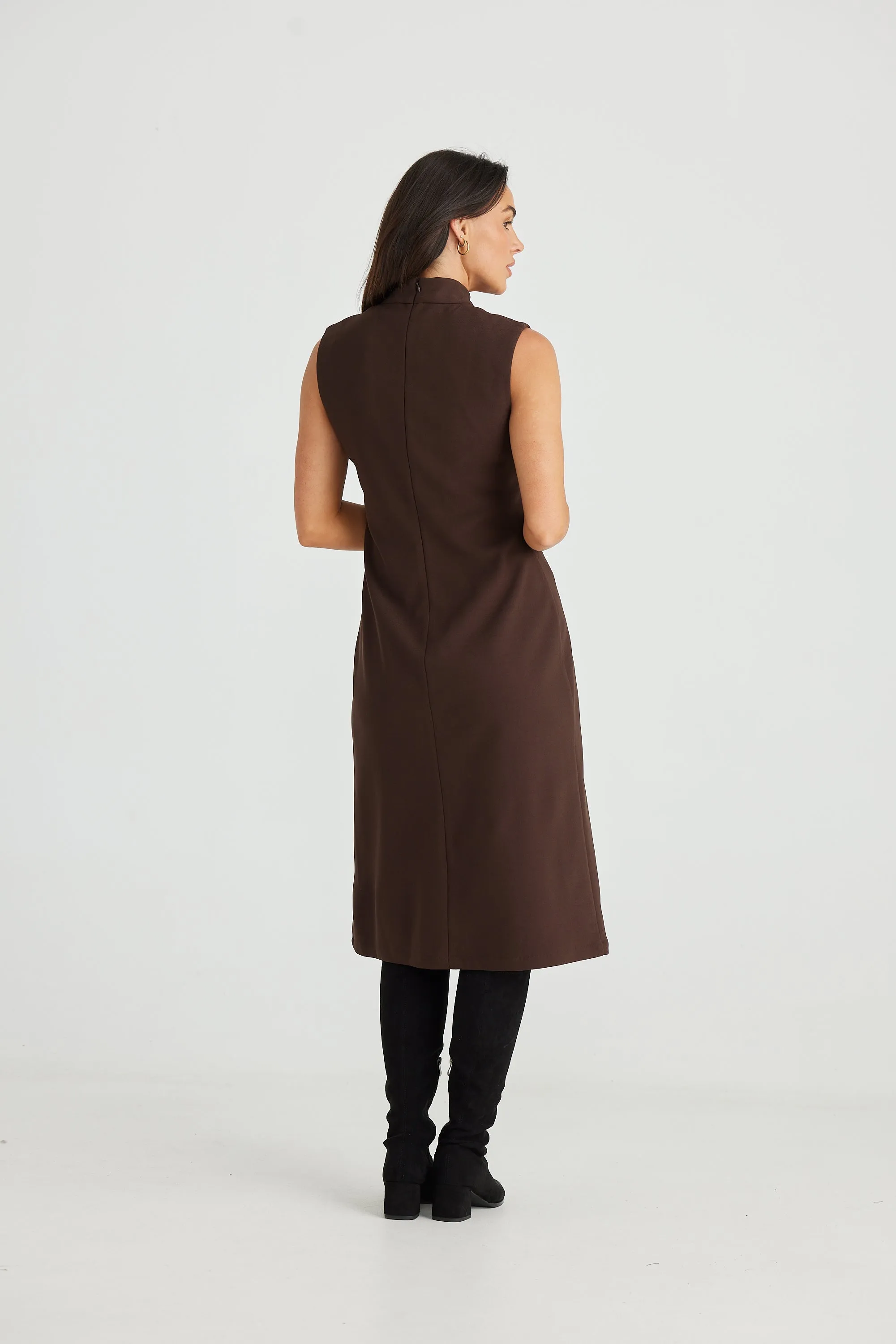 Mindy Dress in Cacao