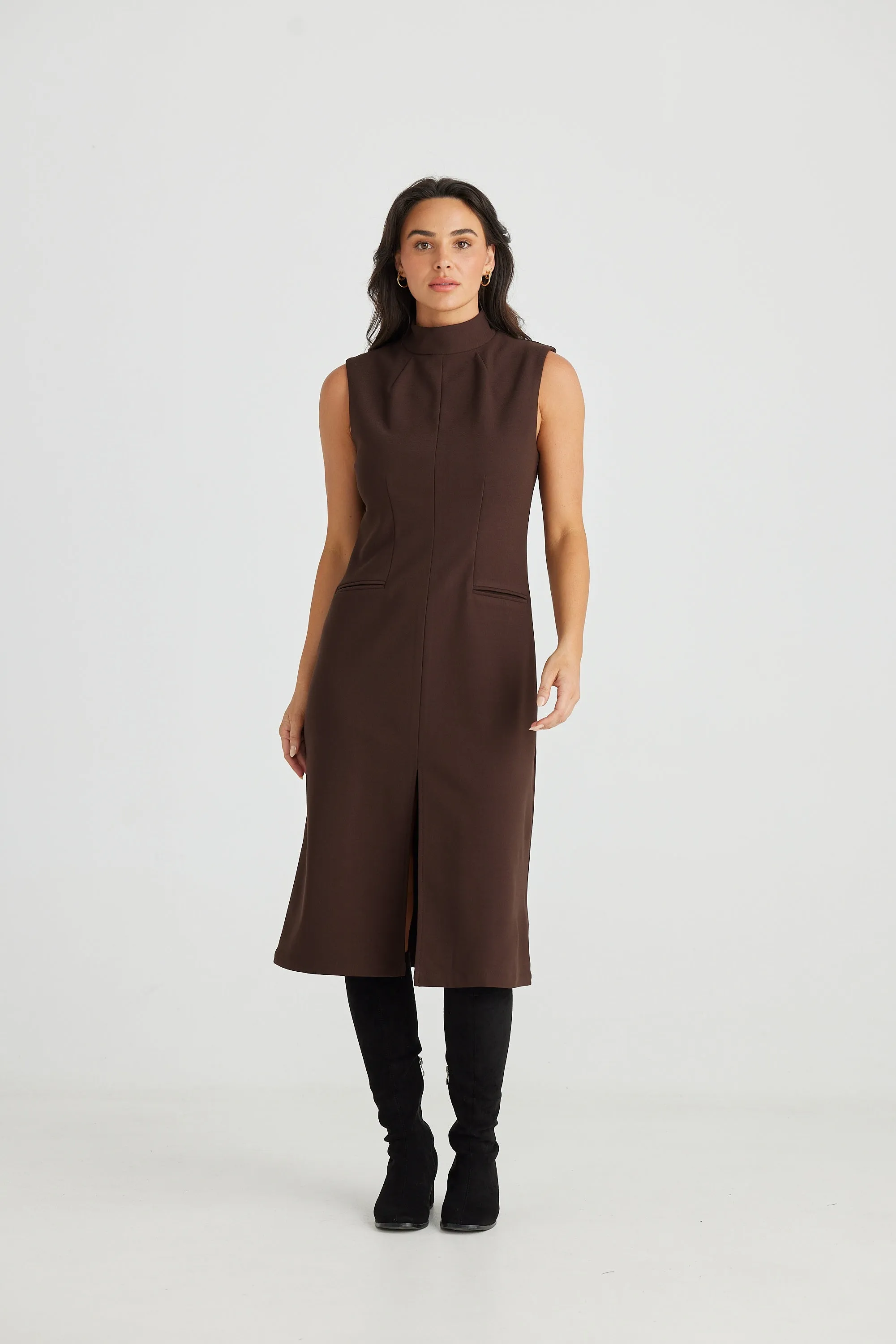 Mindy Dress in Cacao