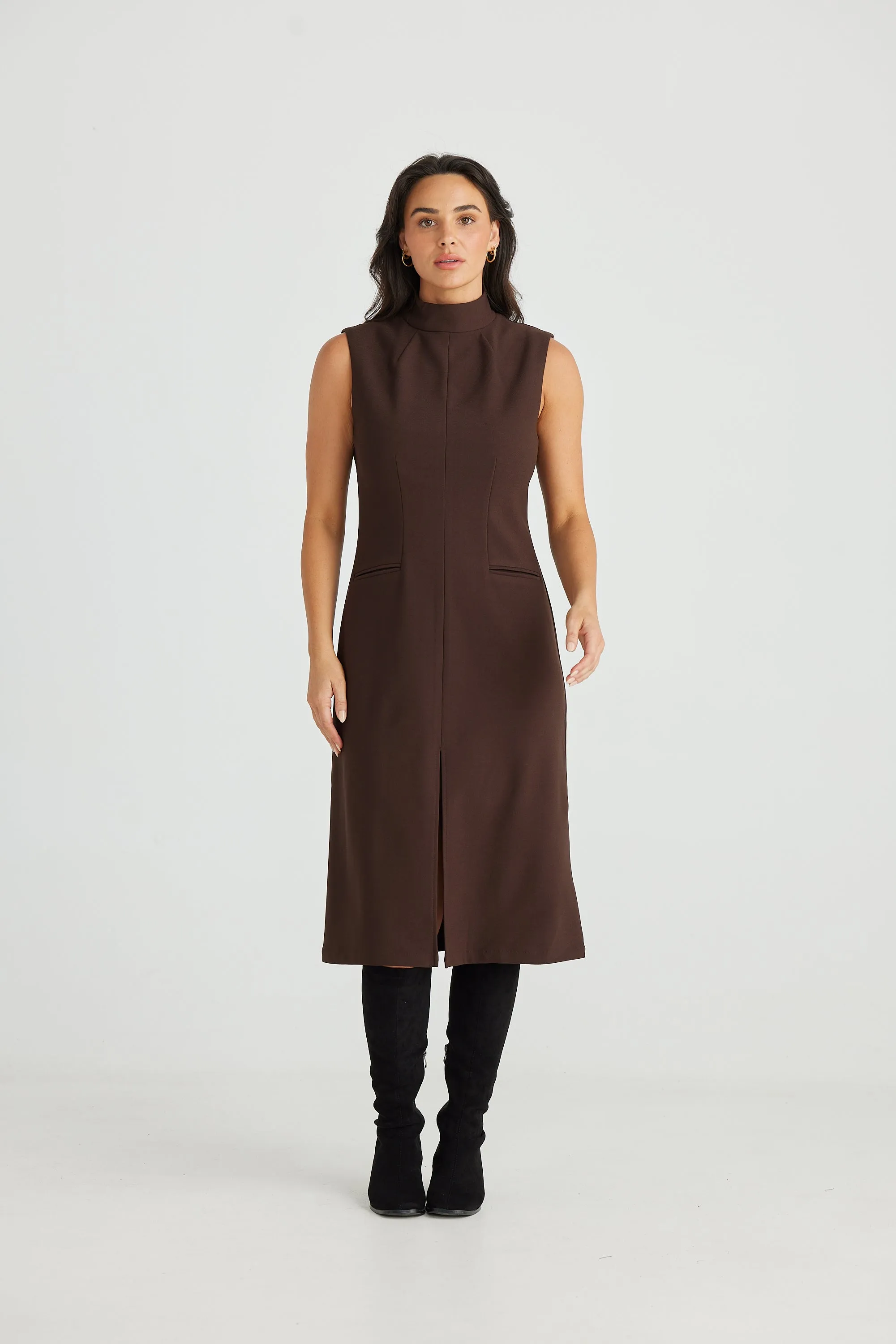 Mindy Dress in Cacao