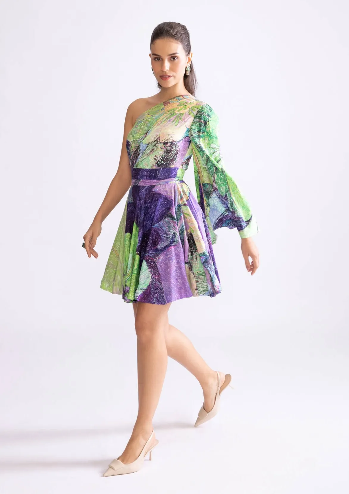 Mischa  flared short dress