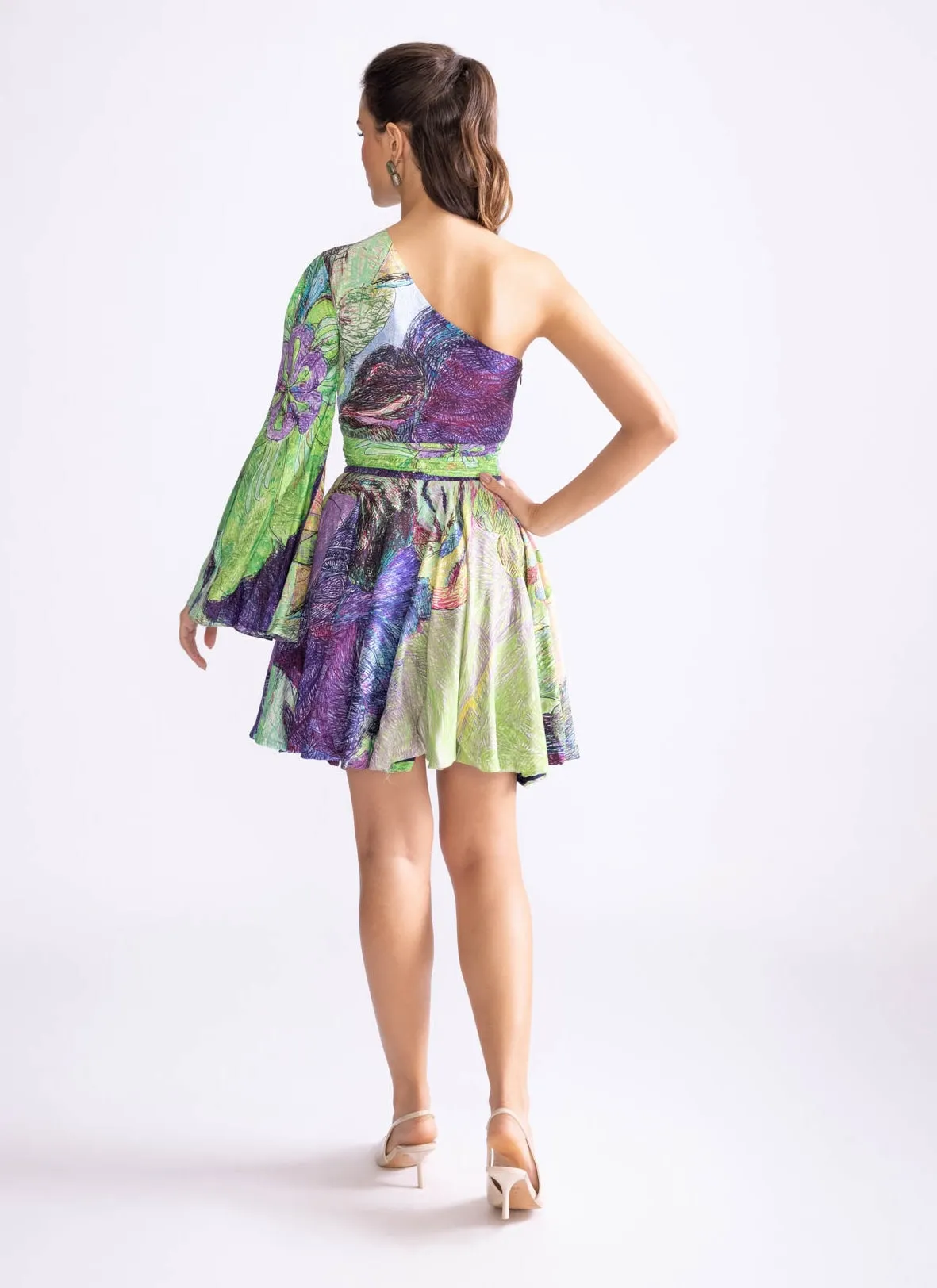 Mischa  flared short dress