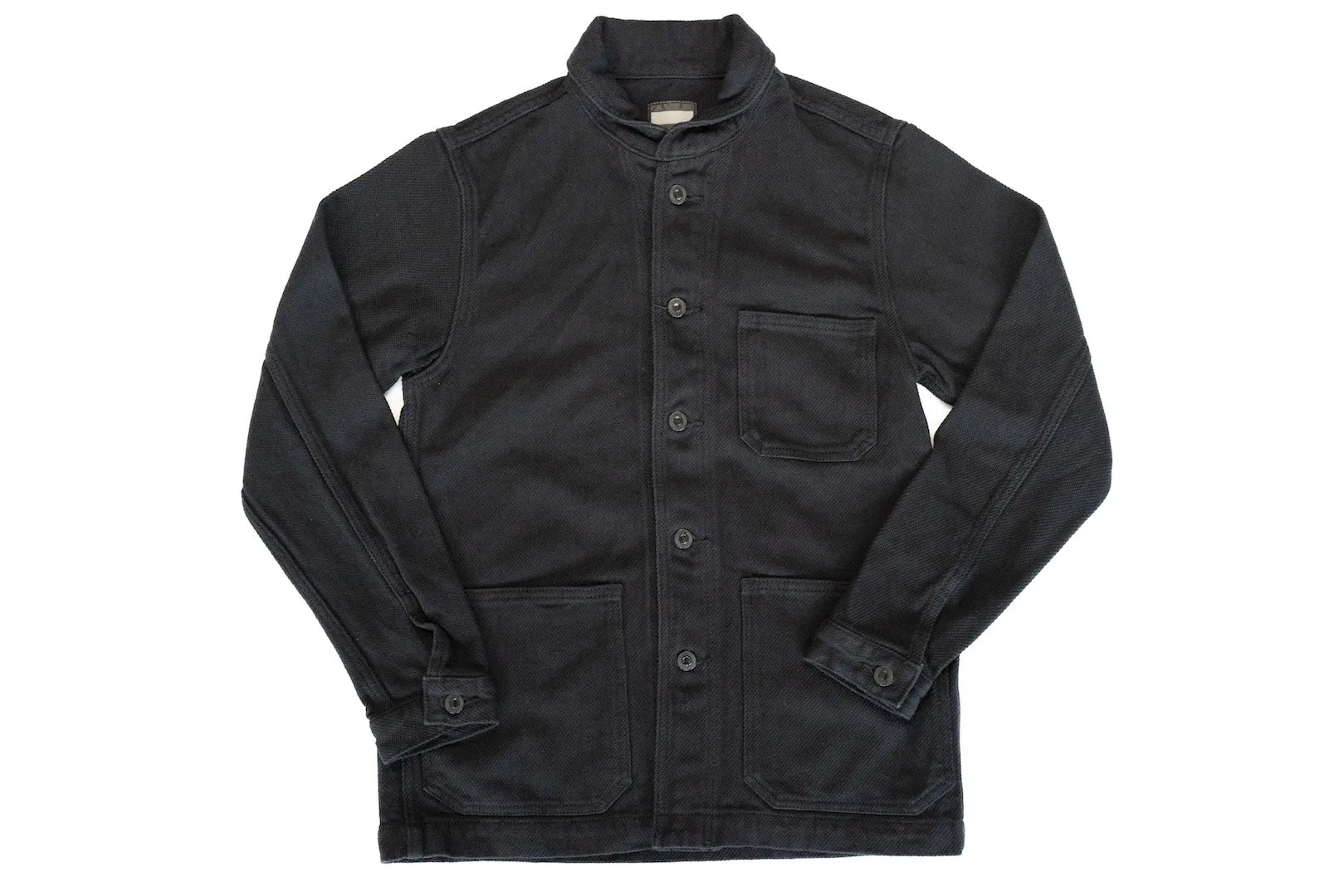 Momotaro 12oz Dobby Coverall Jacket (Black)