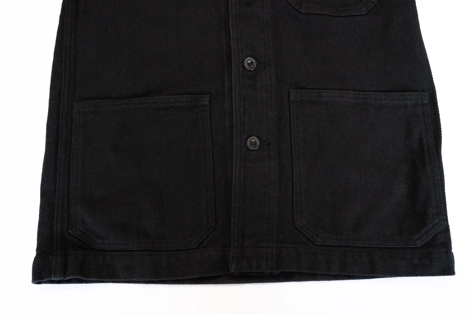 Momotaro 12oz Dobby Coverall Jacket (Black)