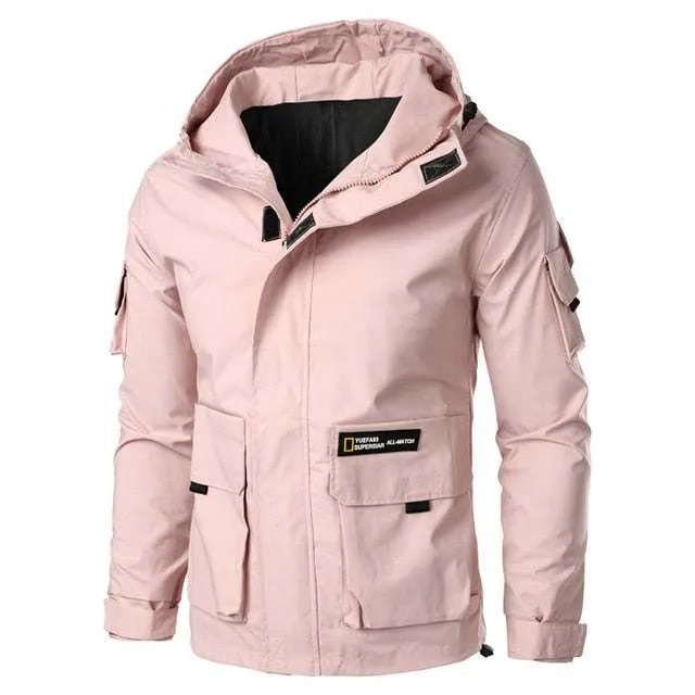 Multi Pockets Jackets Men's Military Mountain Hiking Windproof Coats