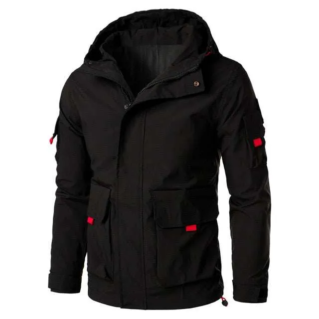 Multi Pockets Jackets Men's Military Mountain Hiking Windproof Coats