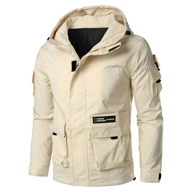 Multi Pockets Jackets Men's Military Mountain Hiking Windproof Coats