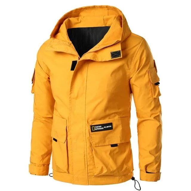 Multi Pockets Jackets Men's Military Mountain Hiking Windproof Coats