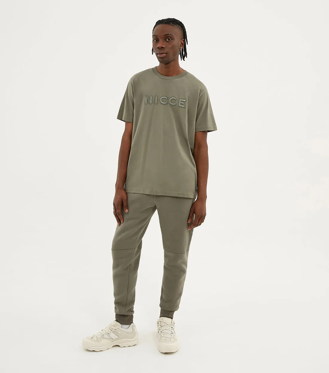Nicce Mercury Joggers Kahki Green