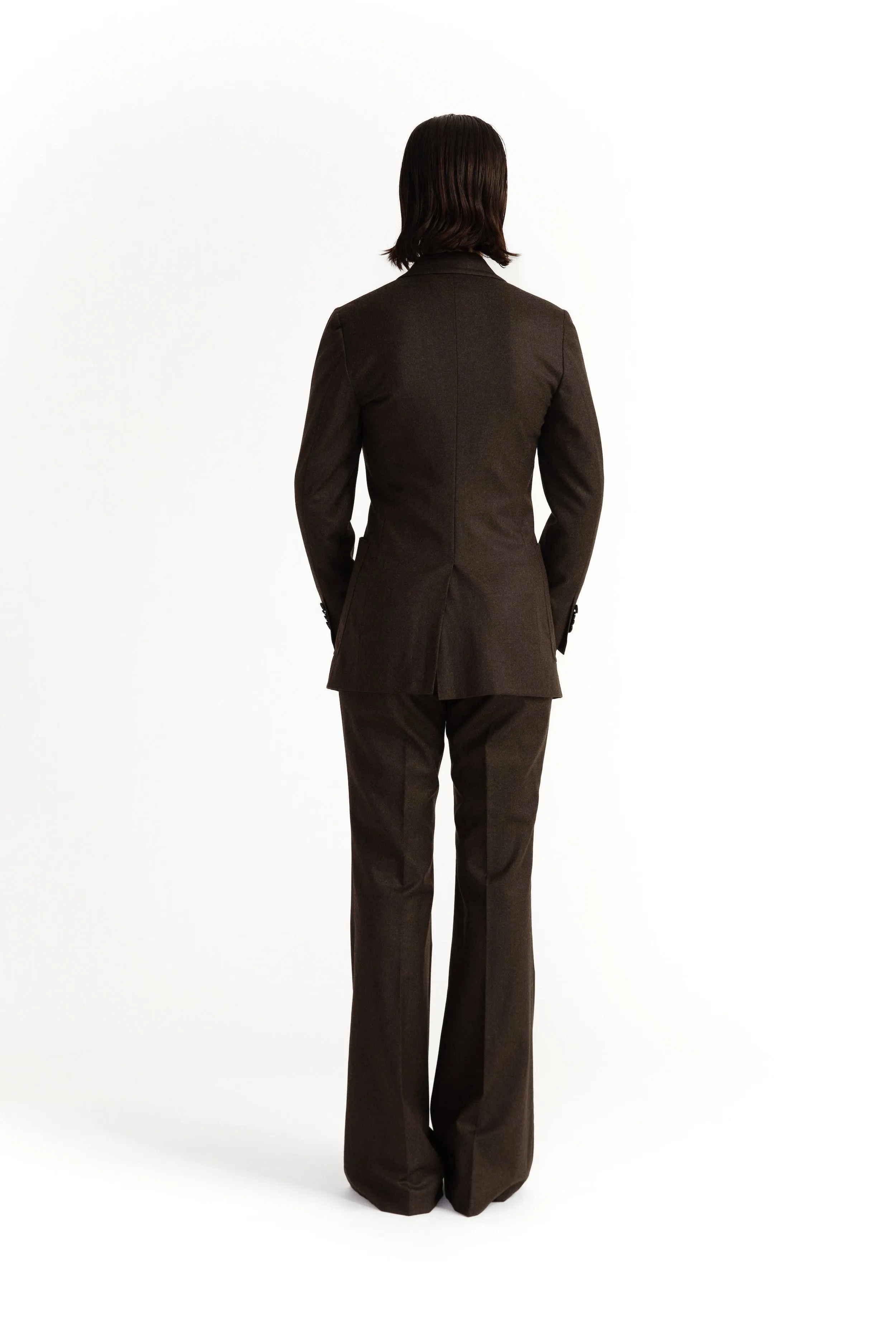 Nora Jacket - Casual jacket in charcoal brown