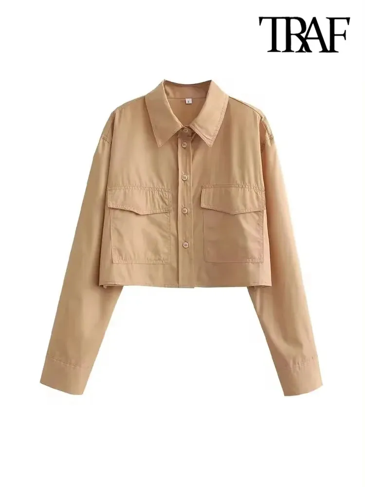 Obsidian Phoenix Loose Cropped Poplin Shirt
