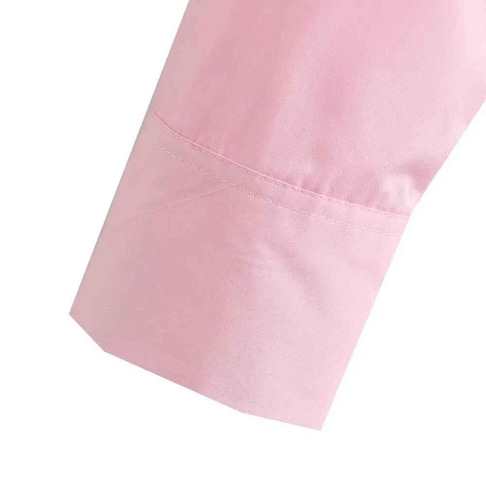 Obsidian Phoenix Loose Cropped Poplin Shirt
