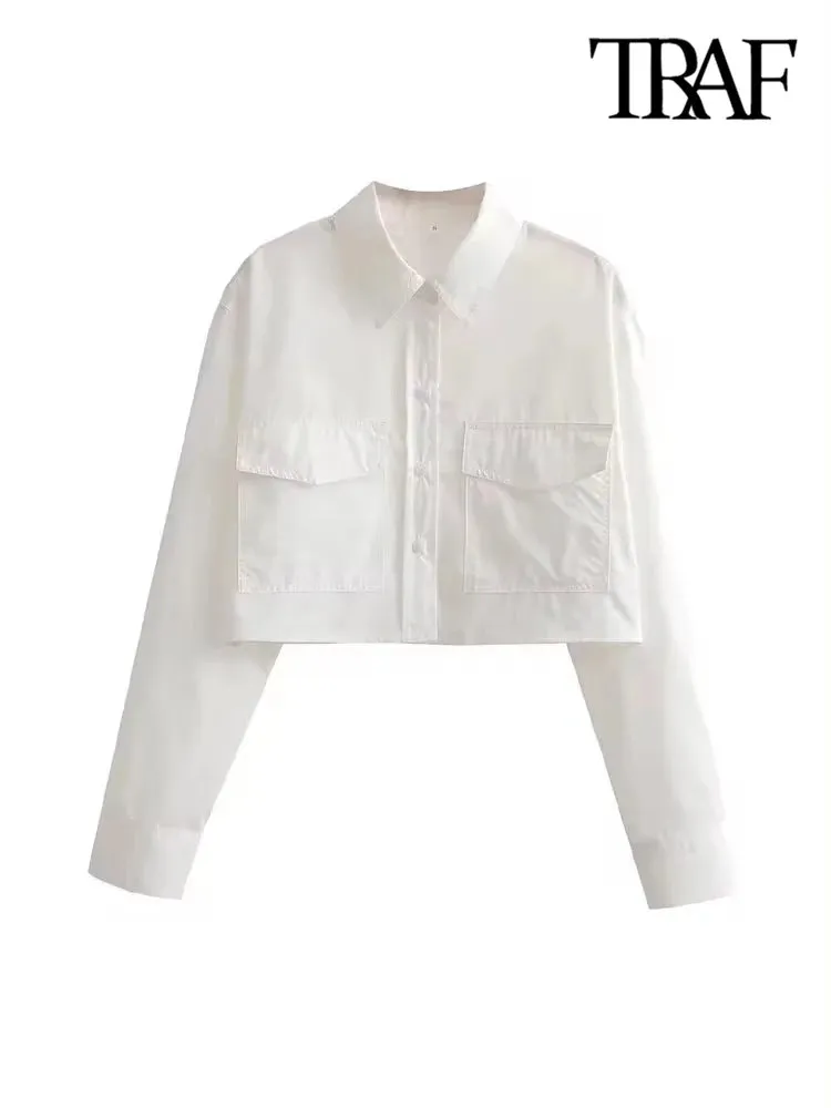 Obsidian Phoenix Loose Cropped Poplin Shirt