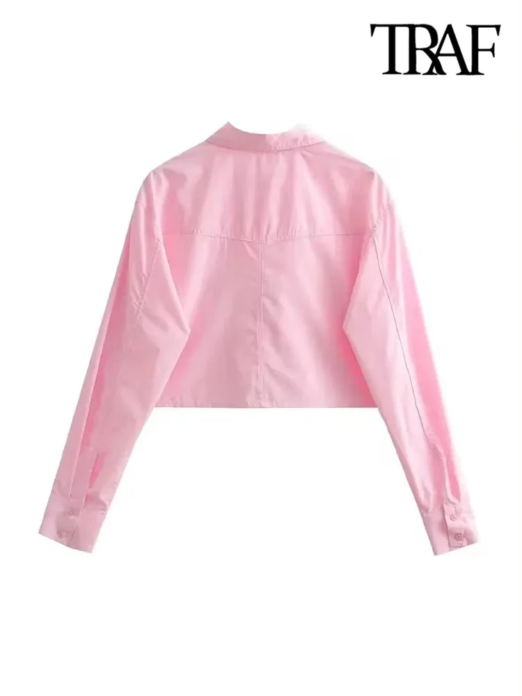 Obsidian Phoenix Loose Cropped Poplin Shirt