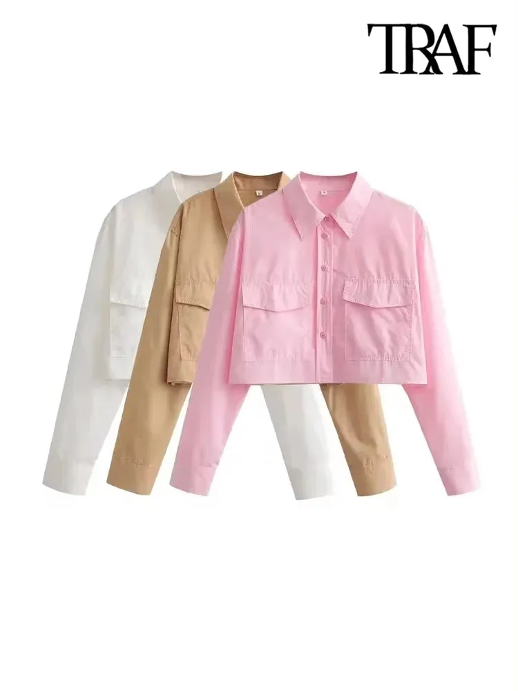Obsidian Phoenix Loose Cropped Poplin Shirt