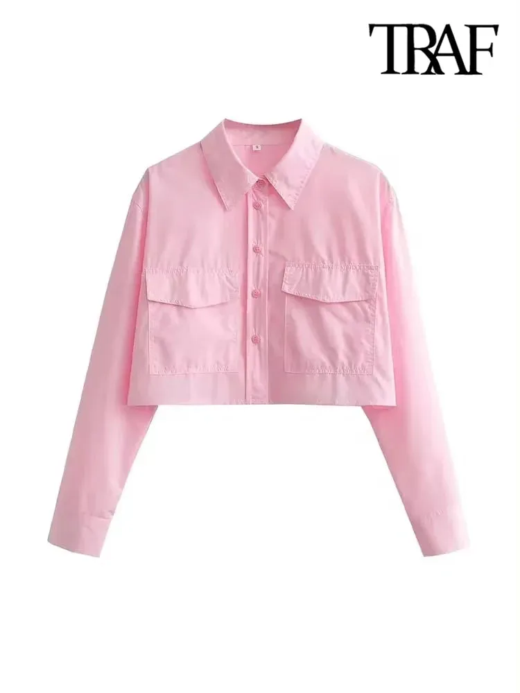 Obsidian Phoenix Loose Cropped Poplin Shirt