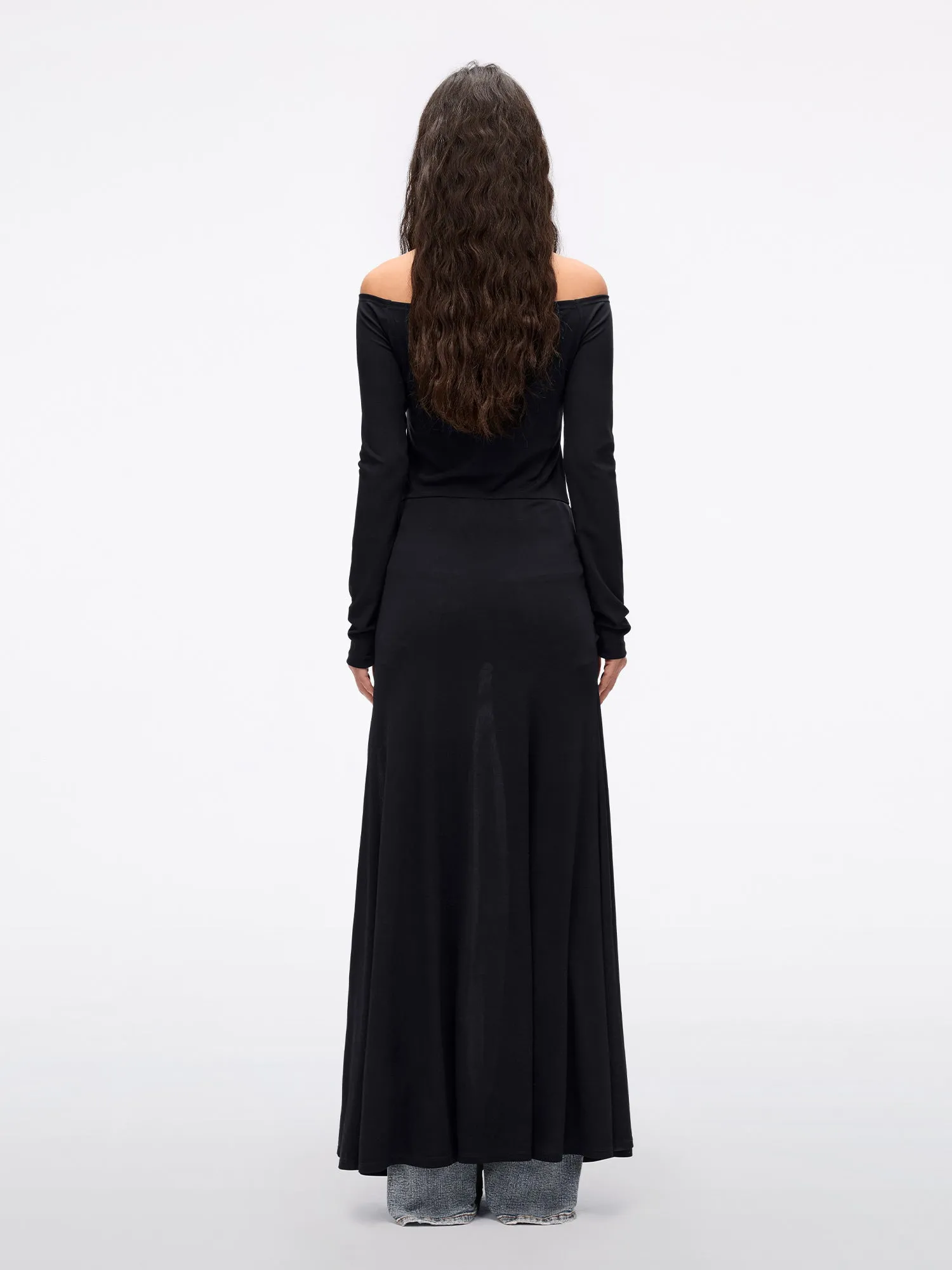 Off-Shoulder Black Dress