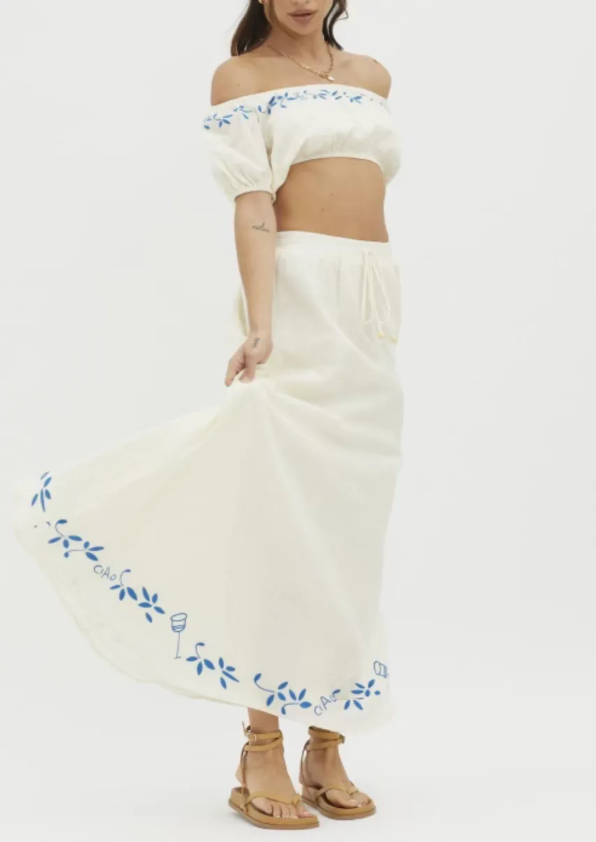 Off Shoulder Crop Top