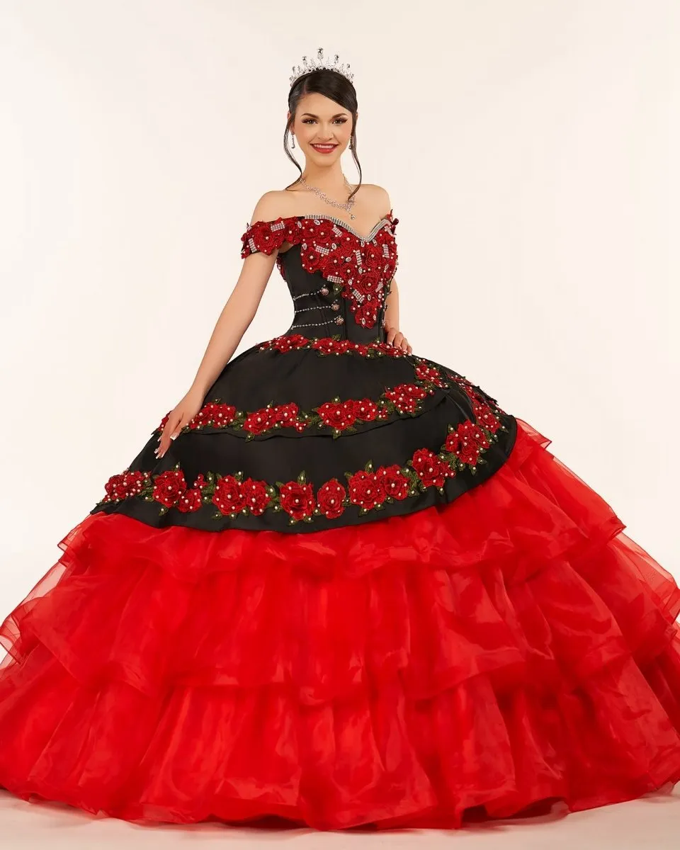 Off the Shoulder Quinceanera Dresses with Appliques