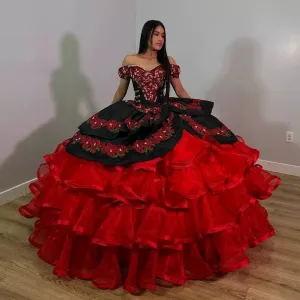 Off the Shoulder Quinceanera Dresses with Appliques