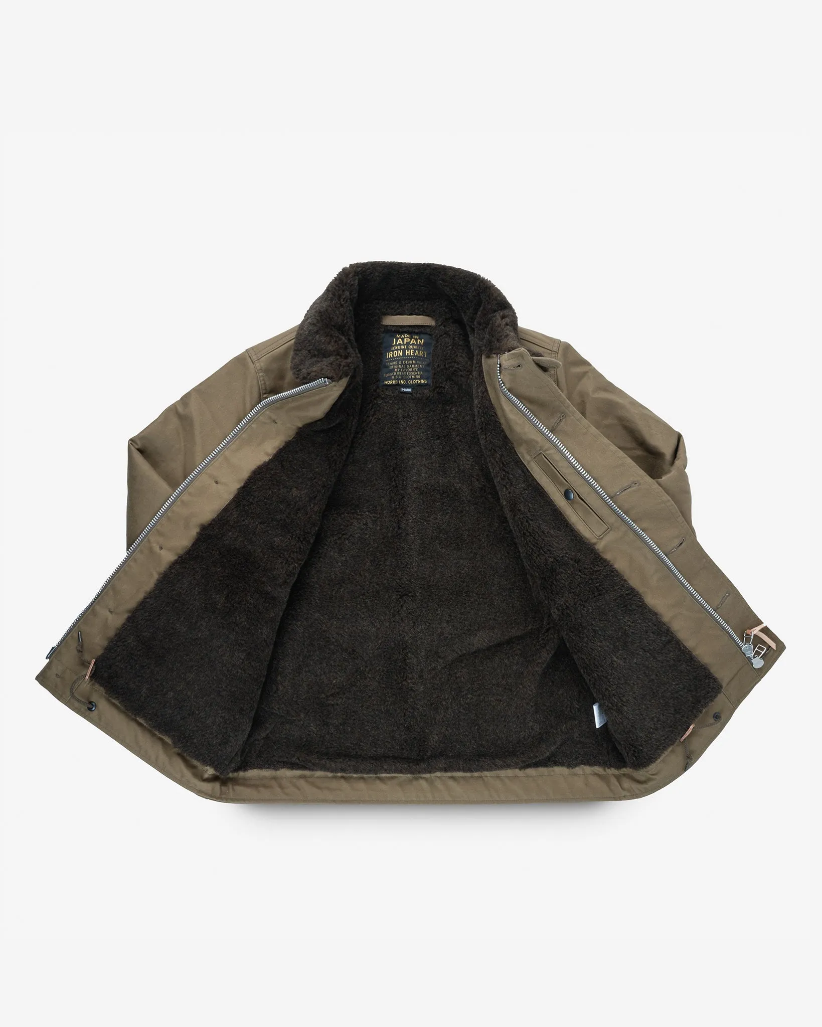 Oiled Whipcord N1 Deck Jacket - Khaki