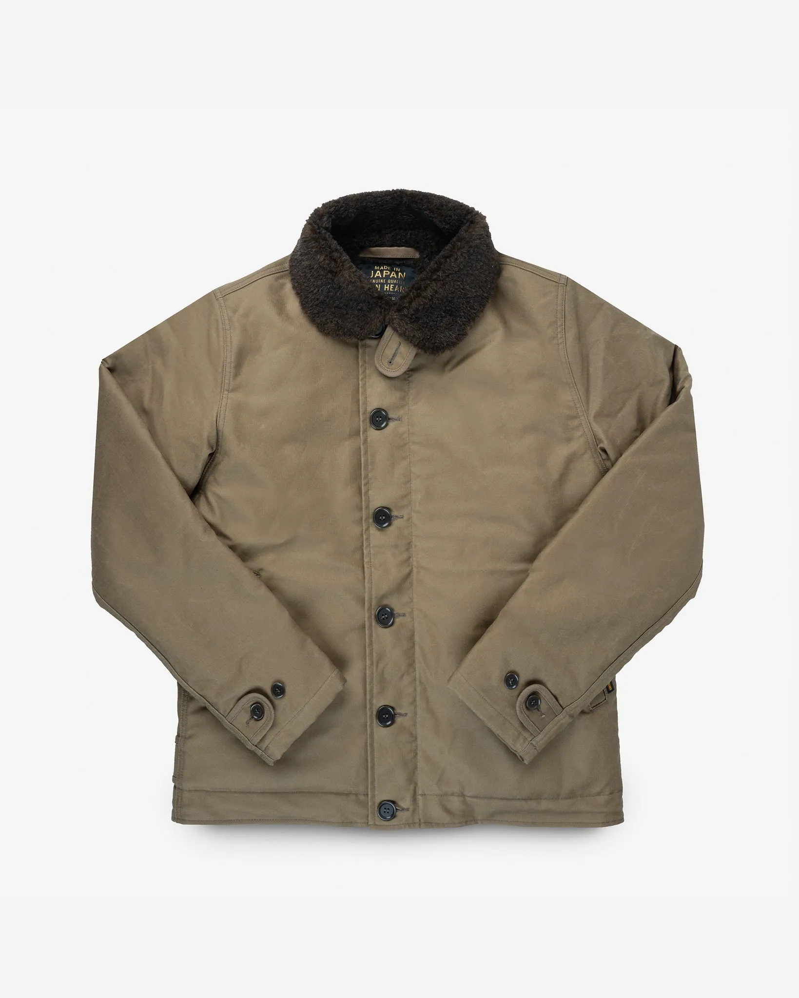 Oiled Whipcord N1 Deck Jacket - Khaki