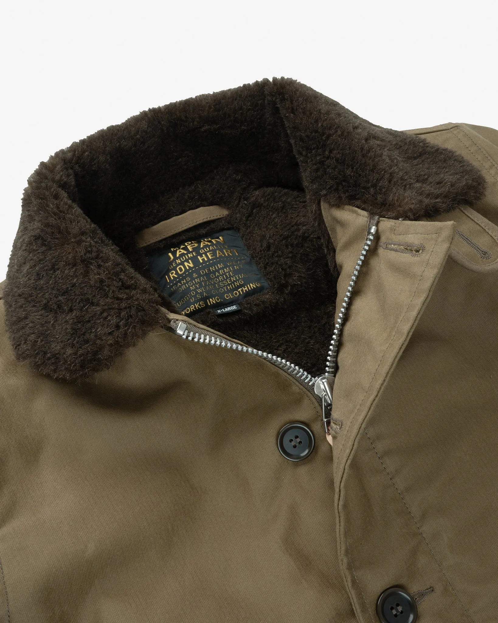 Oiled Whipcord N1 Deck Jacket - Khaki