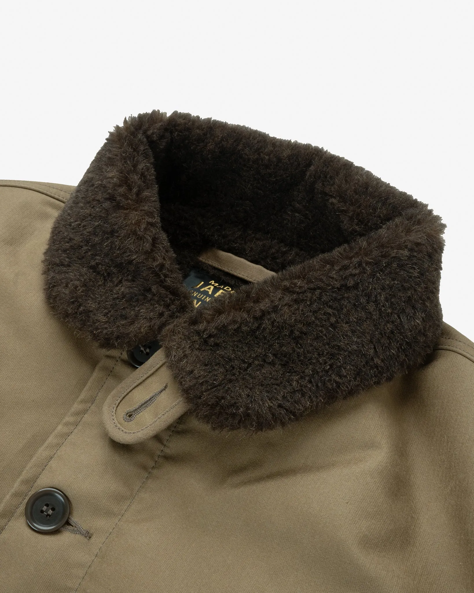 Oiled Whipcord N1 Deck Jacket - Khaki