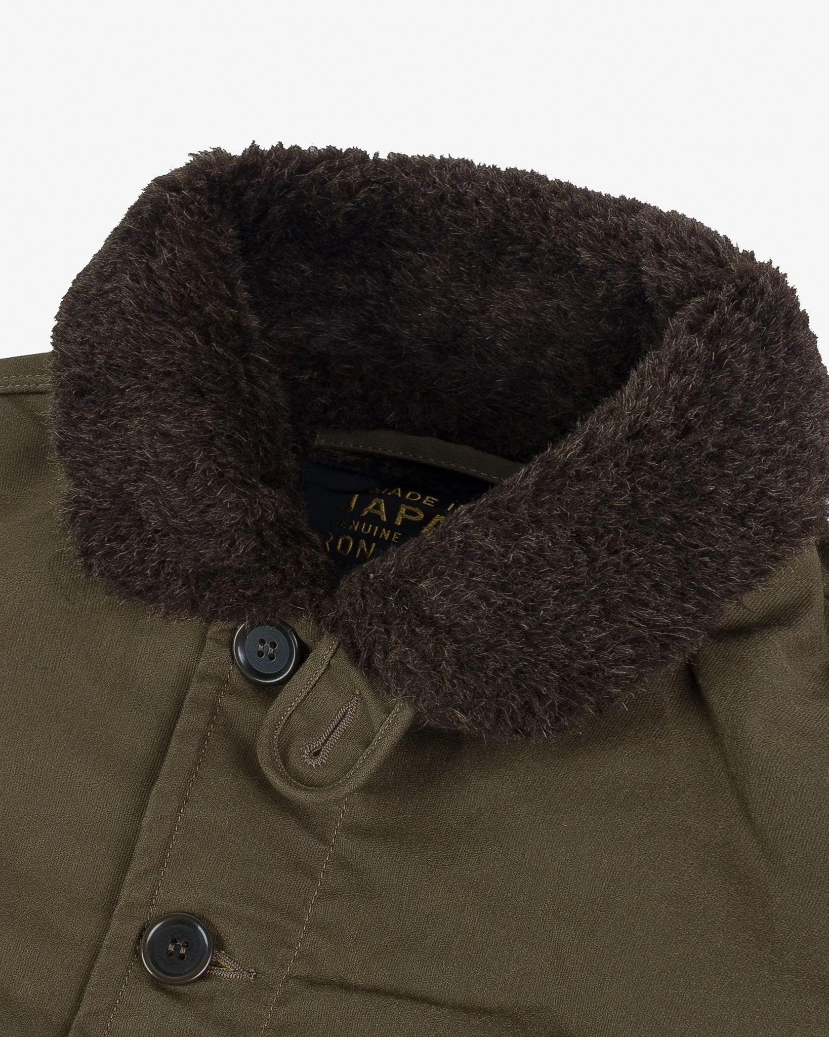 Oiled Whipcord N1 Deck Jacket - Olive