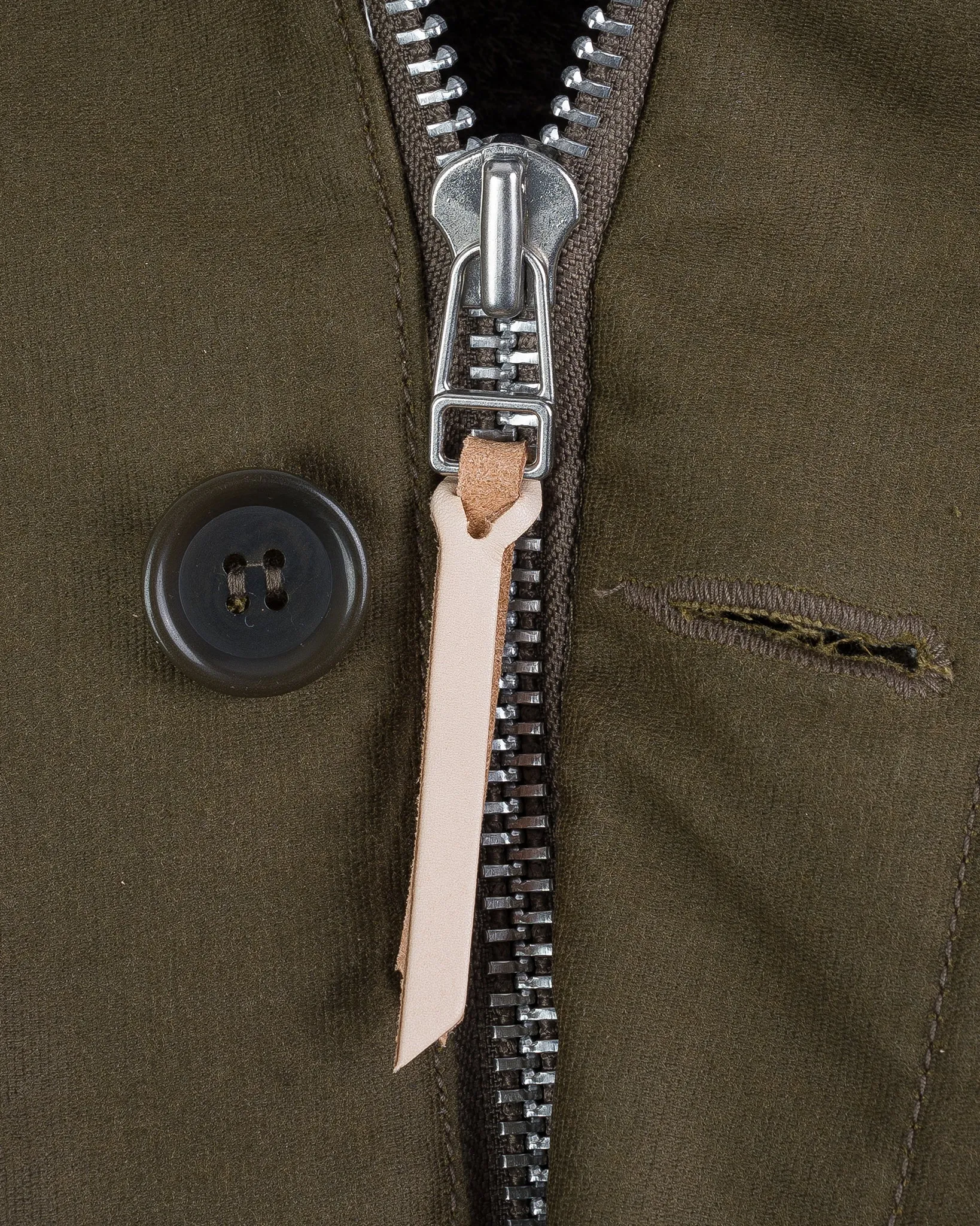 Oiled Whipcord N1 Deck Jacket - Olive