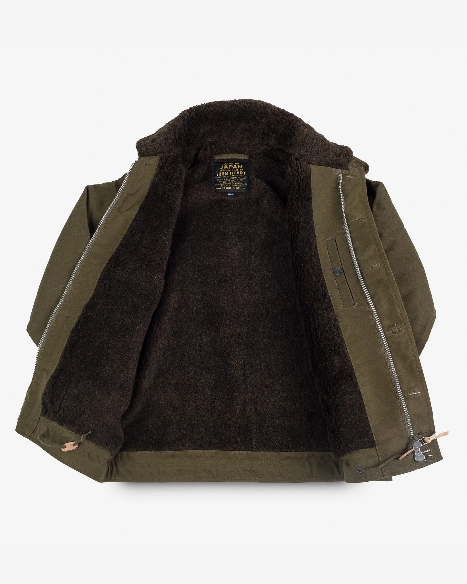 Oiled Whipcord N1 Deck Jacket - Olive