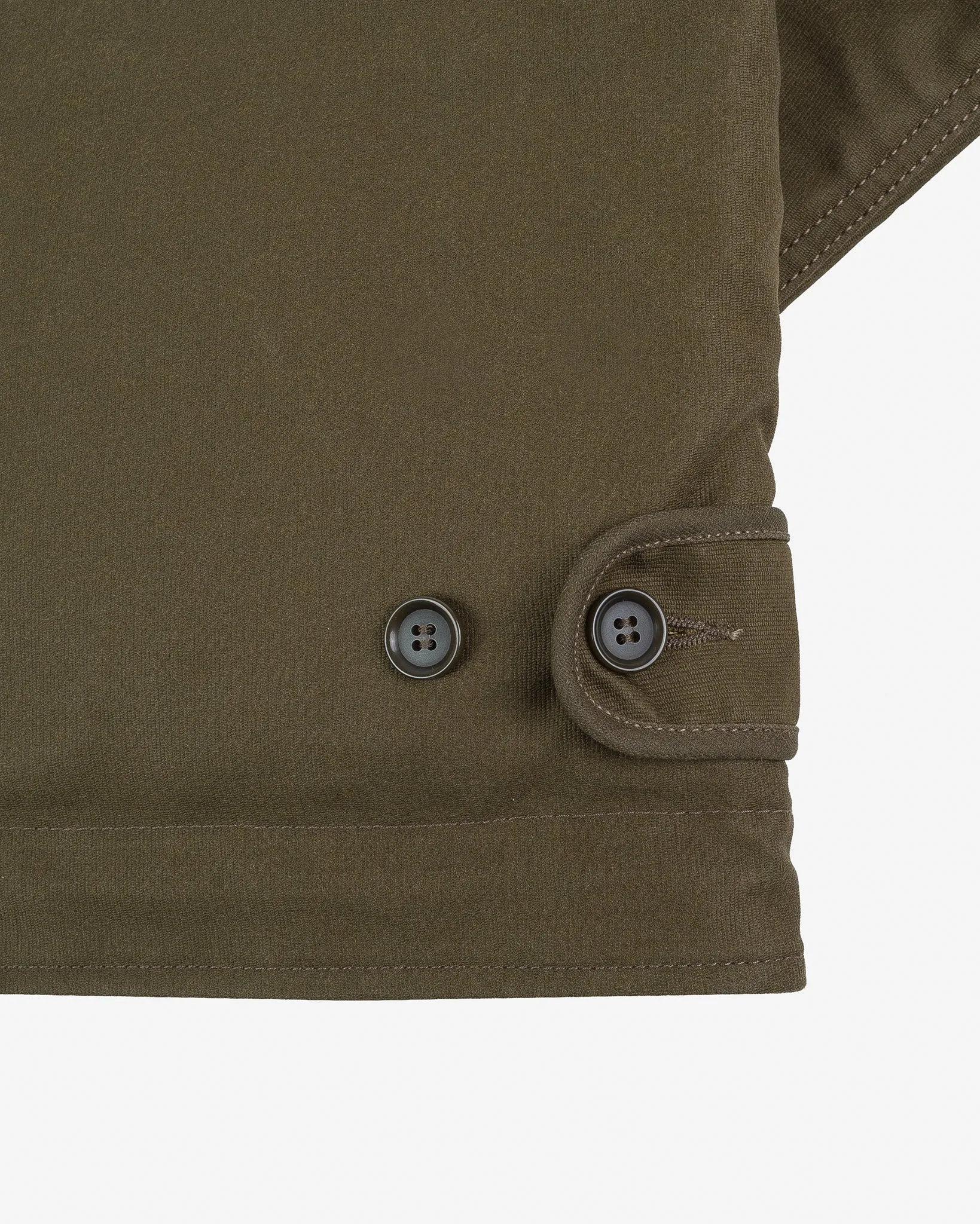 Oiled Whipcord N1 Deck Jacket - Olive