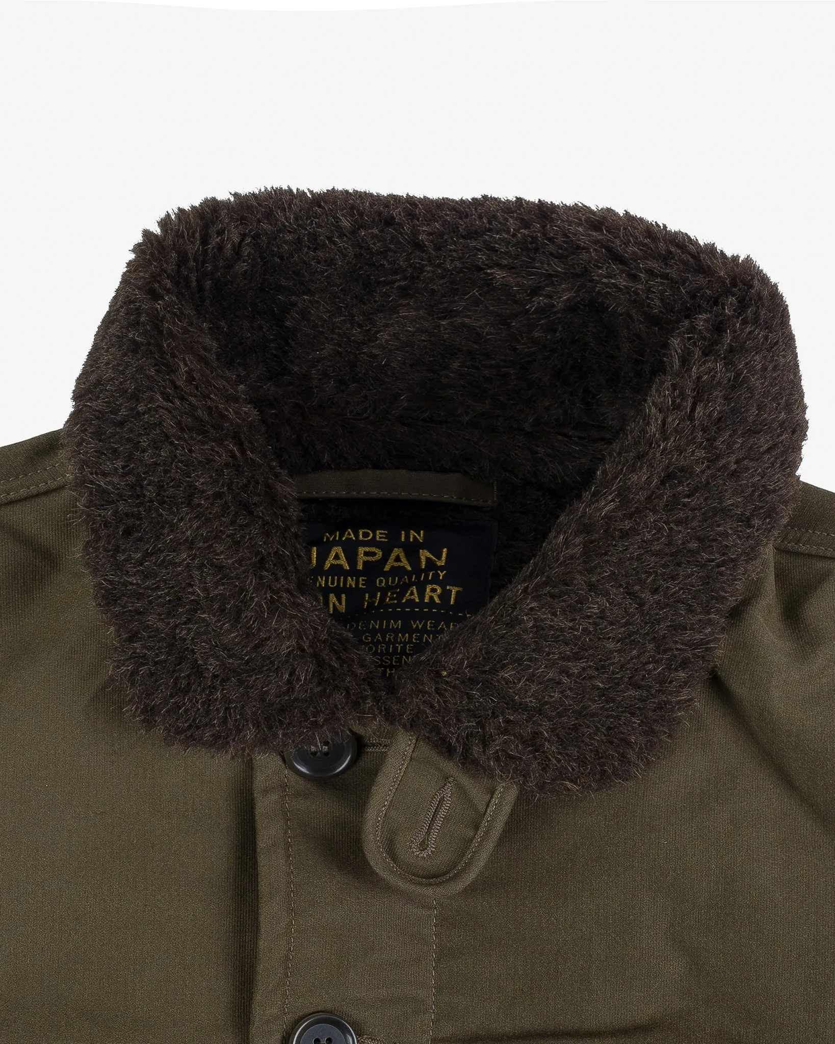 Oiled Whipcord N1 Deck Jacket - Olive