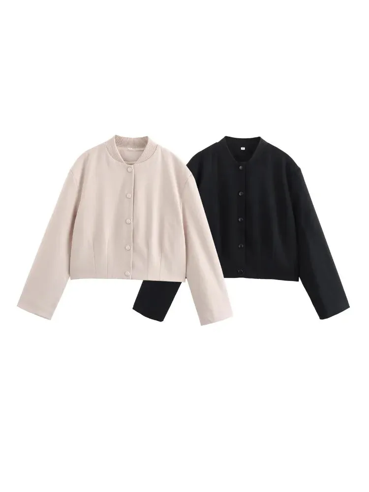 OLIVIA | CROPPED BOMBER JACKET