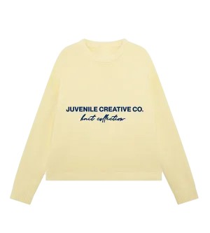 PALE YELLOW KNIT SWEATER